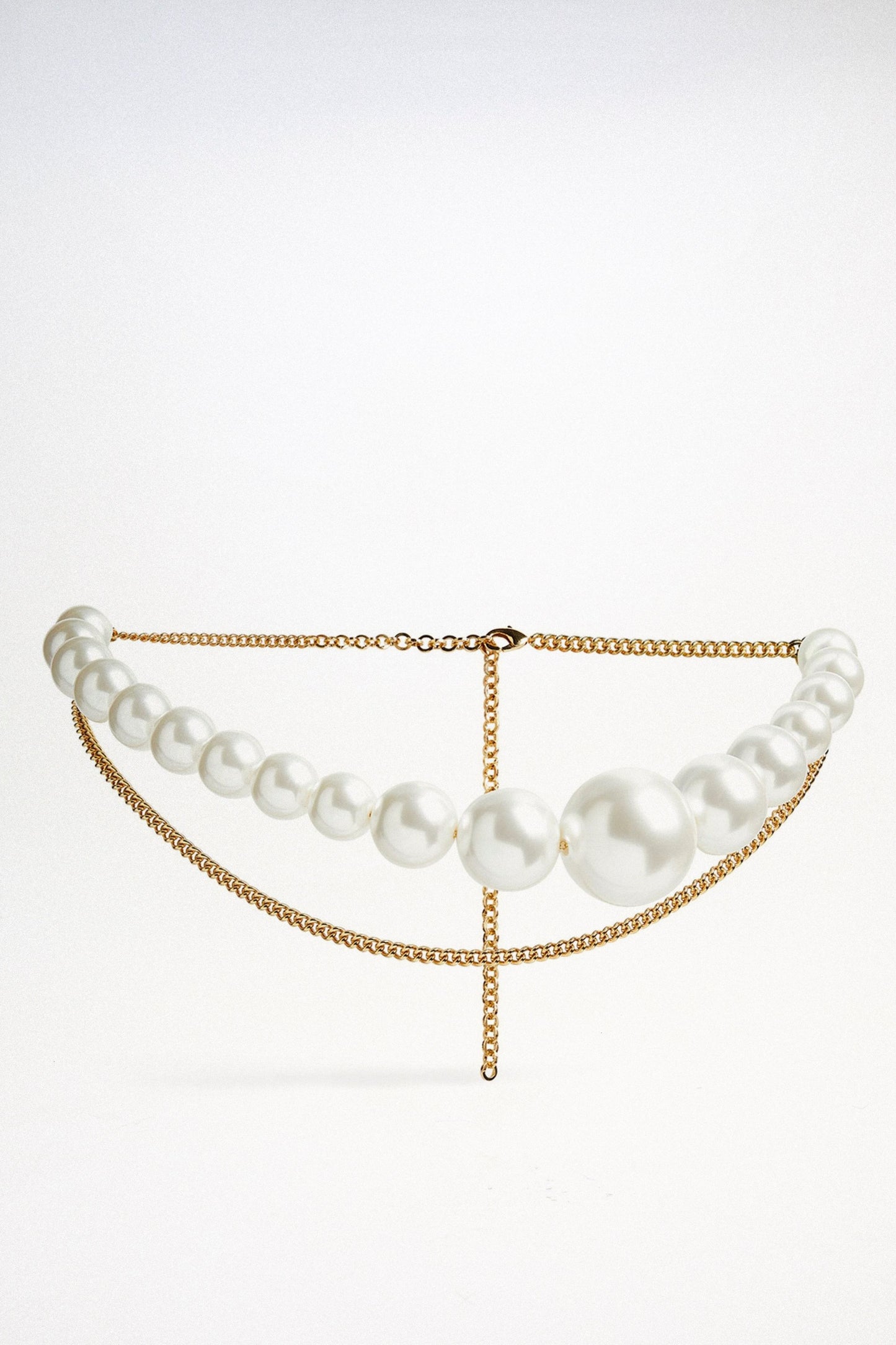 Asymmetric Pearl Chain Belt