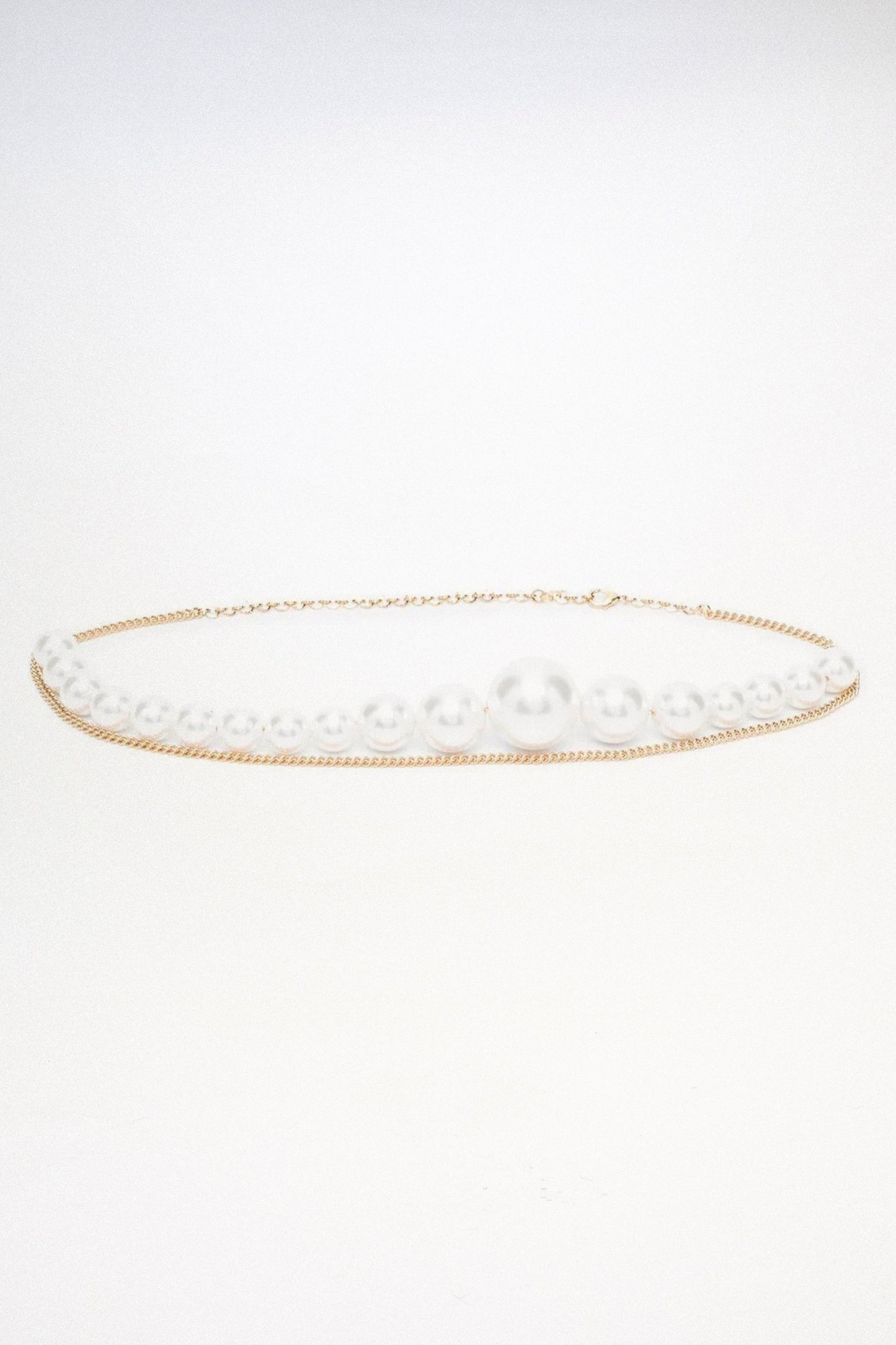 Asymmetric Pearl Chain Belt