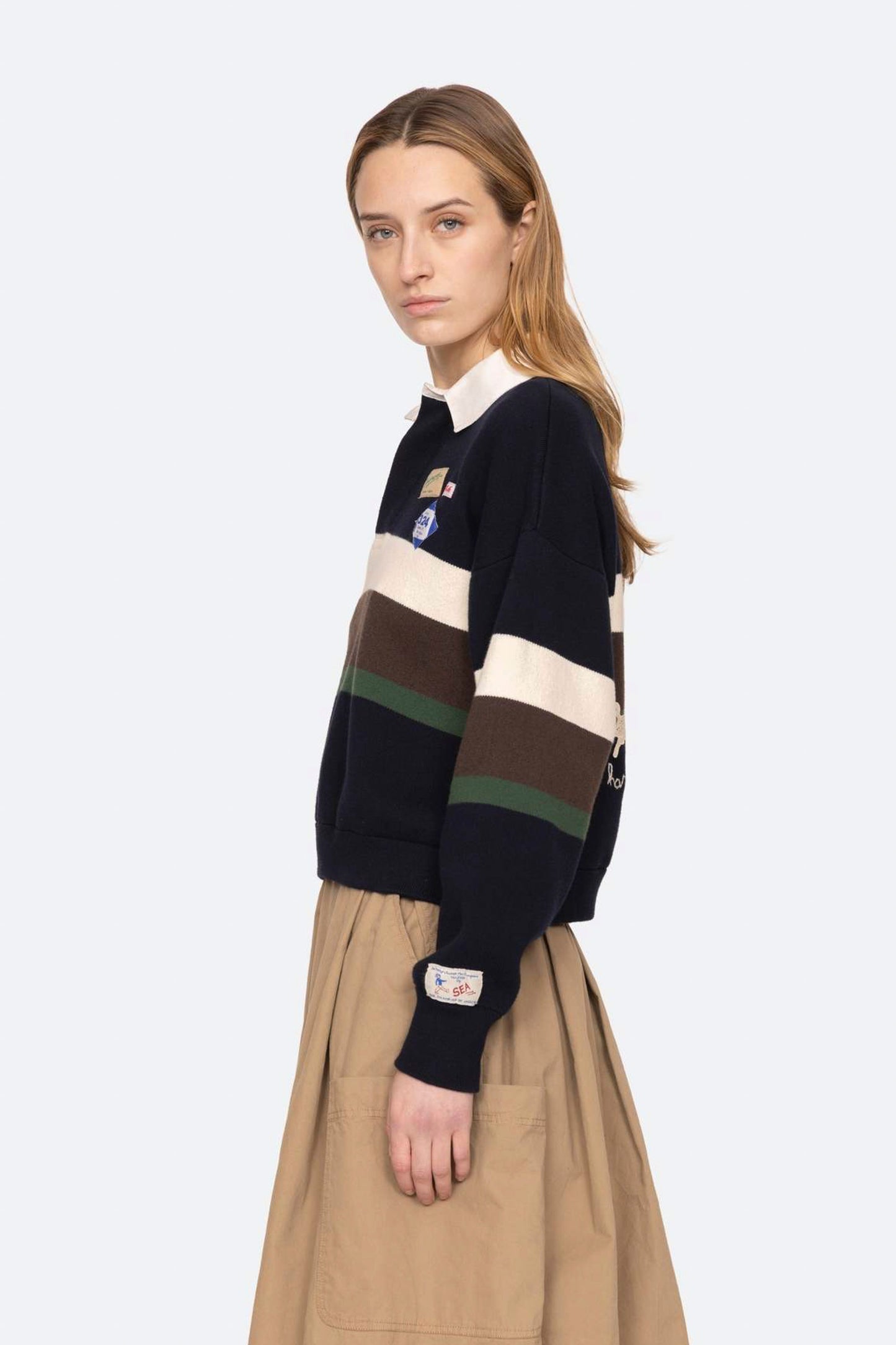 ARTHER VARSITY KNIT RUGBY SHIRT (D1)