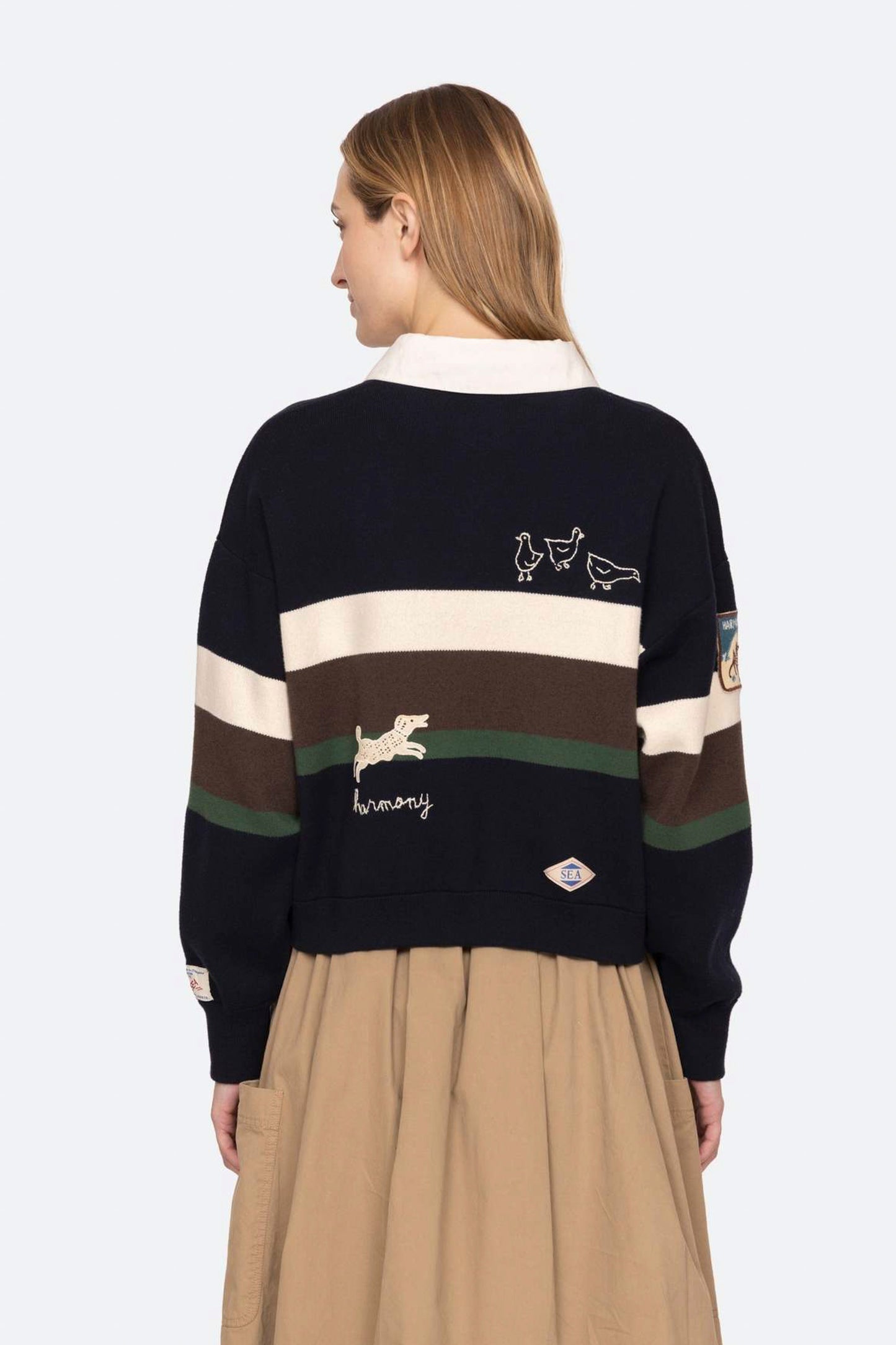 ARTHER VARSITY KNIT RUGBY SHIRT (D1)