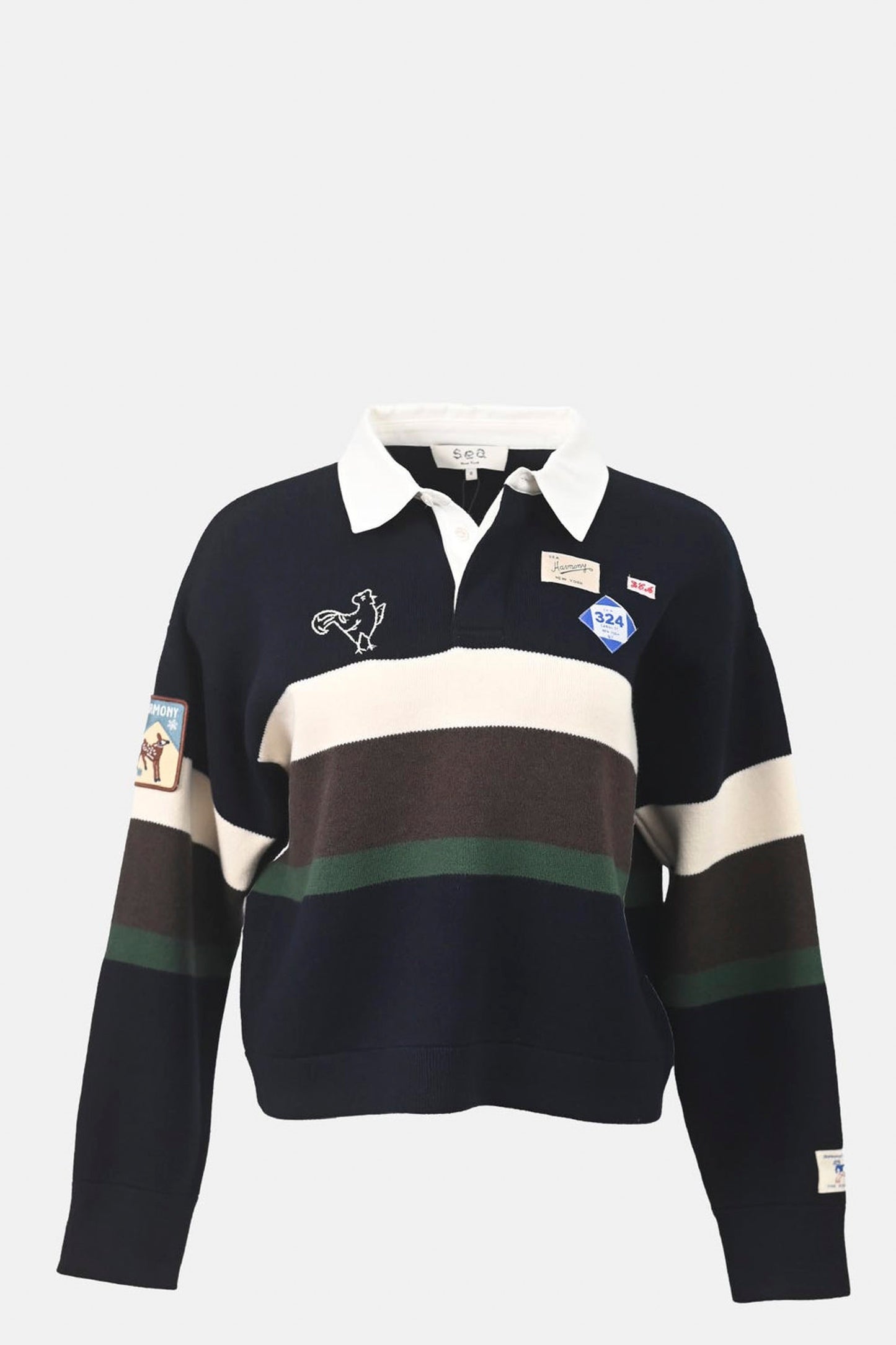 ARTHER VARSITY KNIT RUGBY SHIRT (D1)