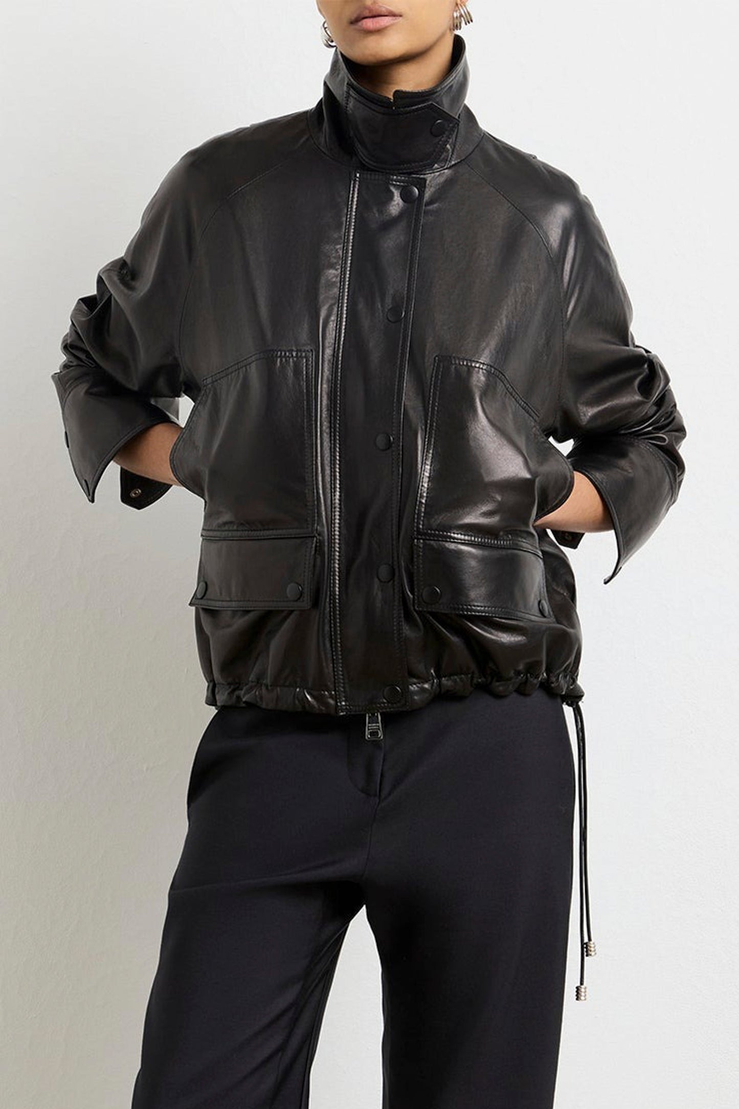 THE HARPER BALLOON JACKET W/ DRAWCORD HEM