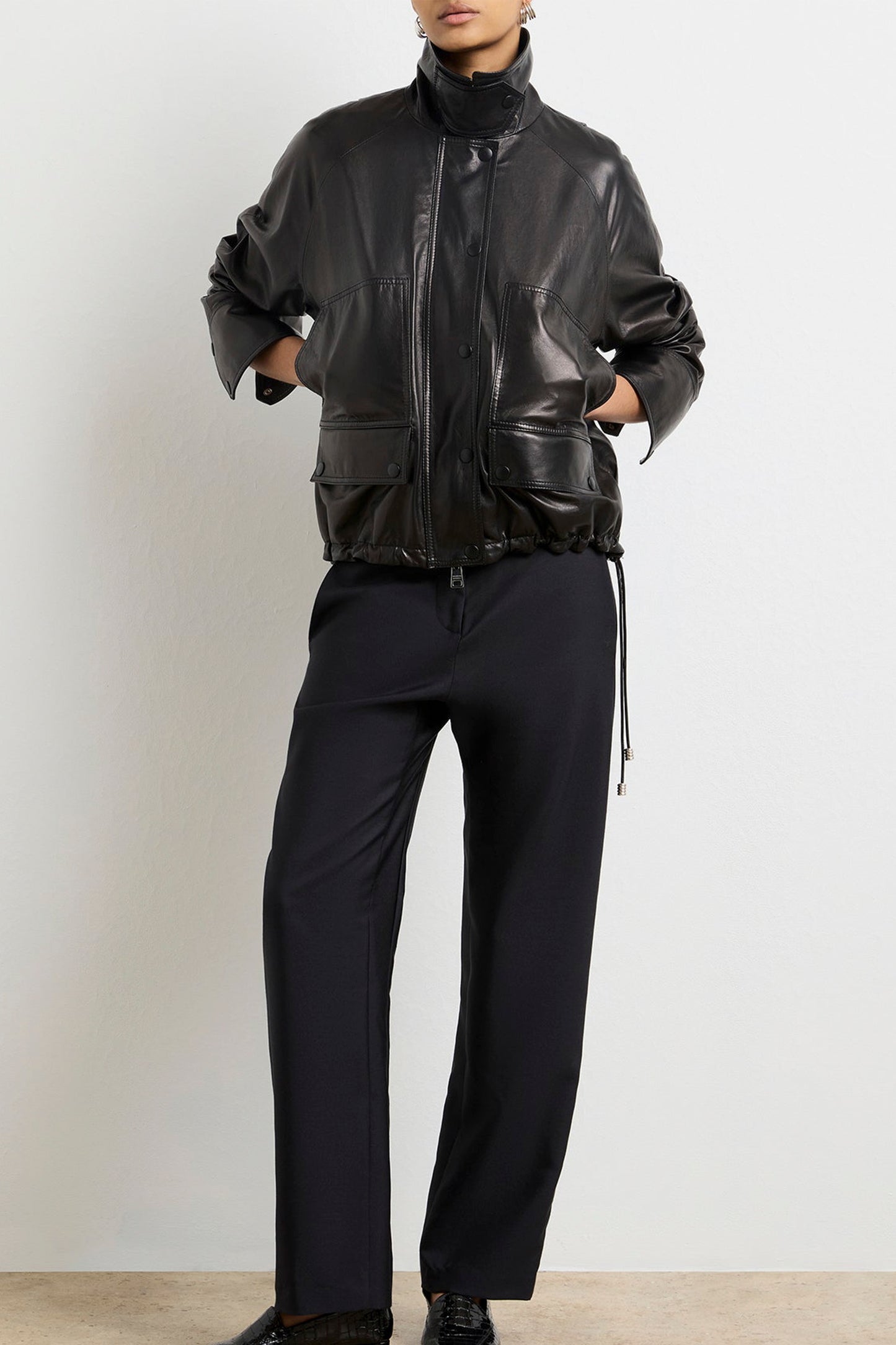 THE HARPER BALLOON JACKET W/ DRAWCORD HEM