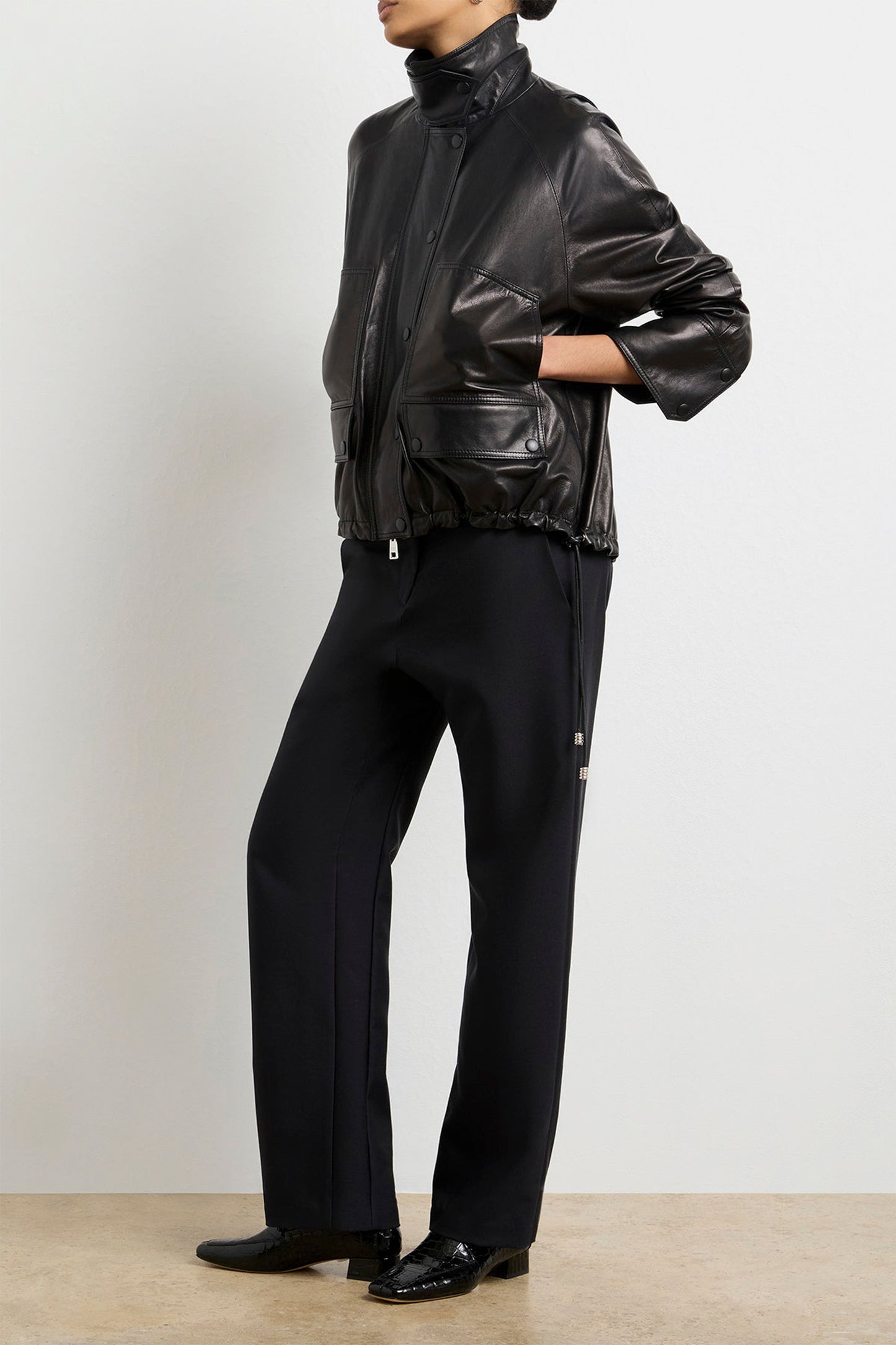 THE HARPER BALLOON JACKET W/ DRAWCORD HEM
