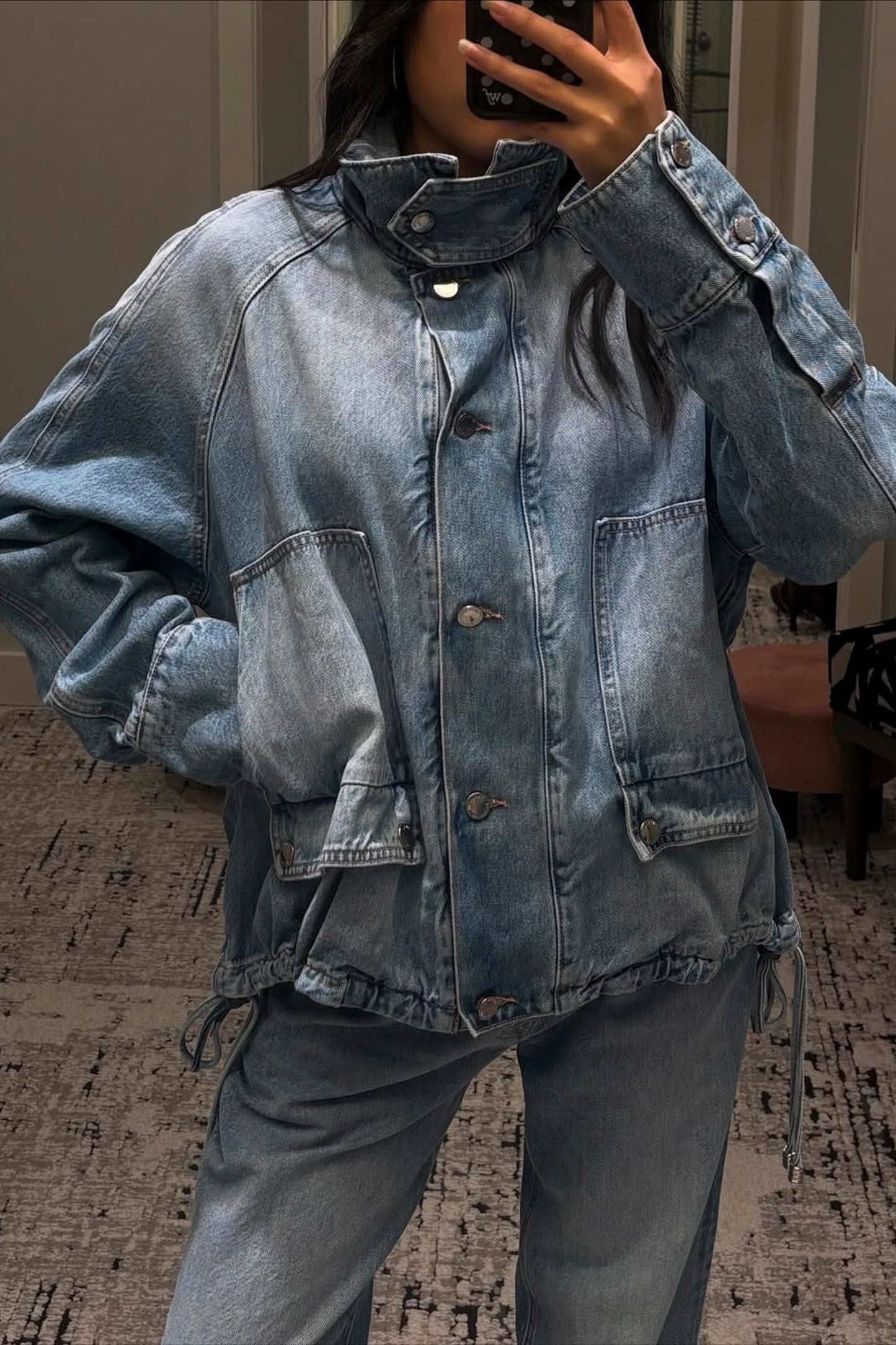 THE HARPER BALLOON JACKET W/ DRAWCORD HEM
