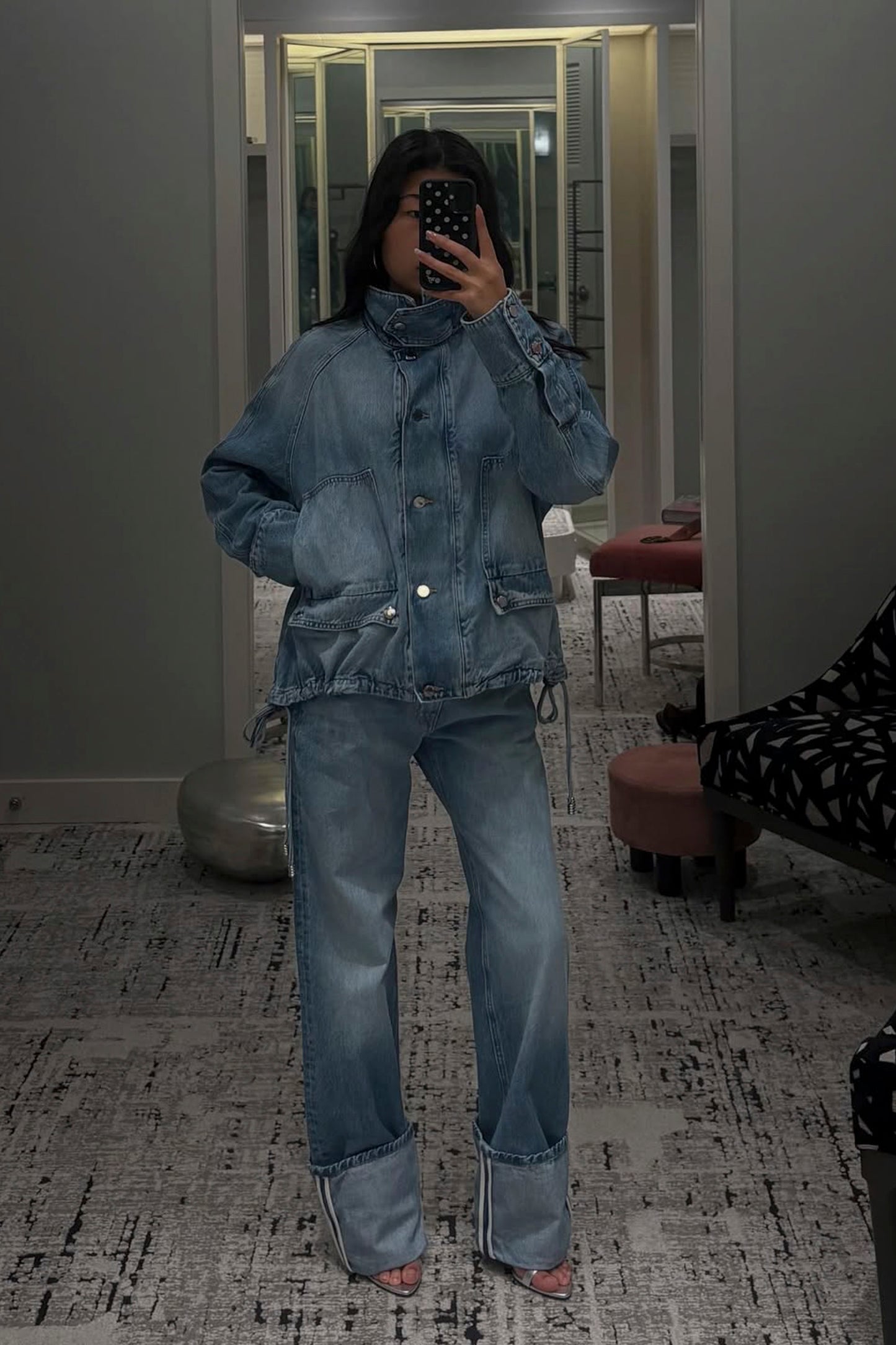 THE HARPER BALLOON JACKET W/ DRAWCORD HEM