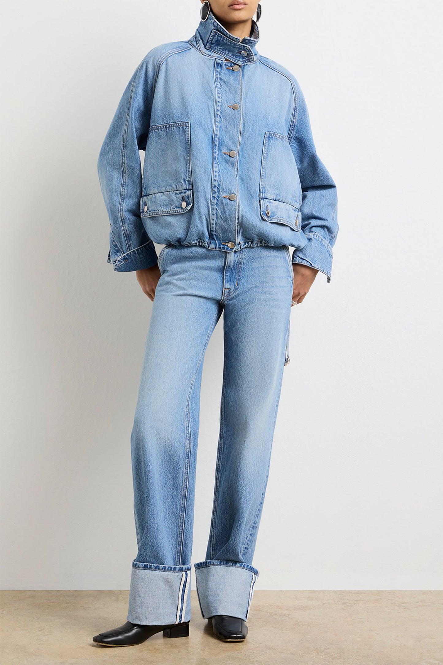 THE HARPER BALLOON JACKET W/ DRAWCORD HEM