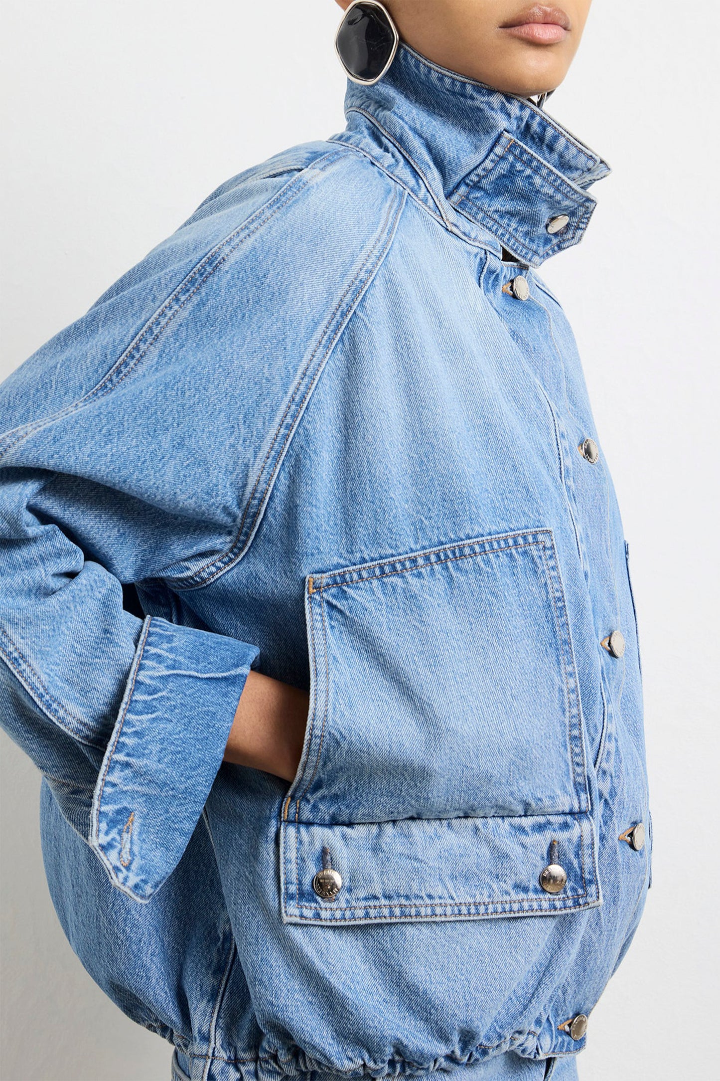 THE HARPER BALLOON JACKET W/ DRAWCORD HEM