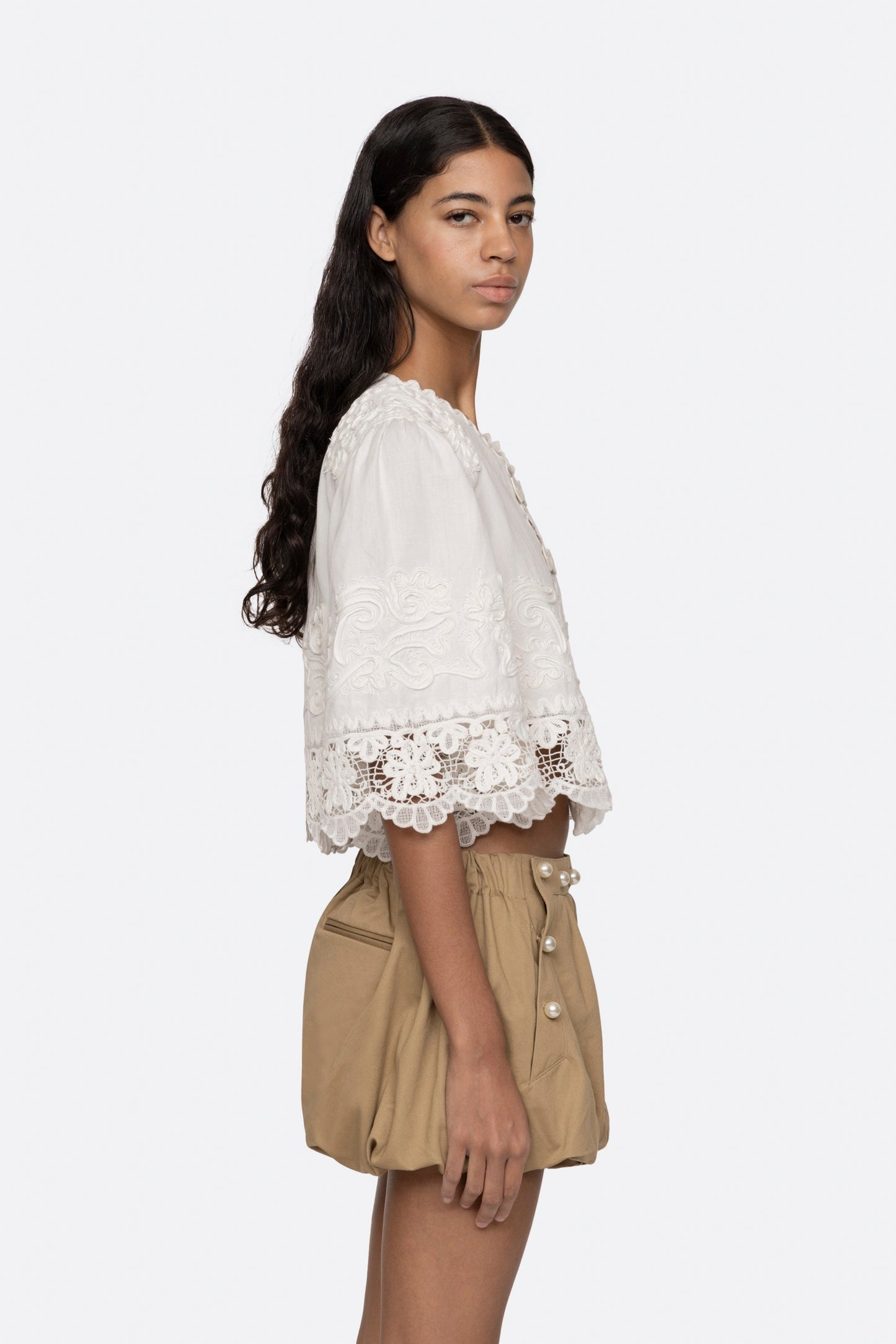 IYLA SOUTACHE S/SLV TOP (D2)