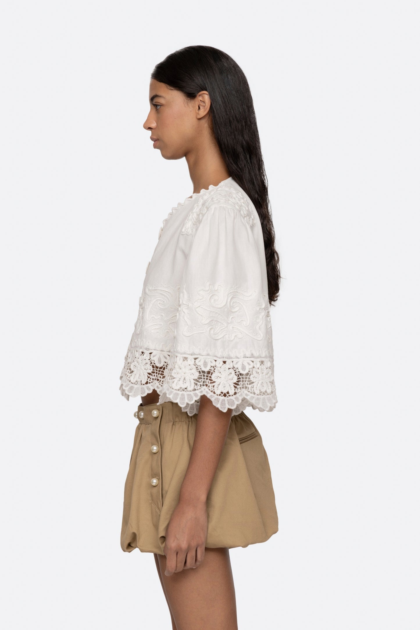 IYLA SOUTACHE S/SLV TOP (D2)
