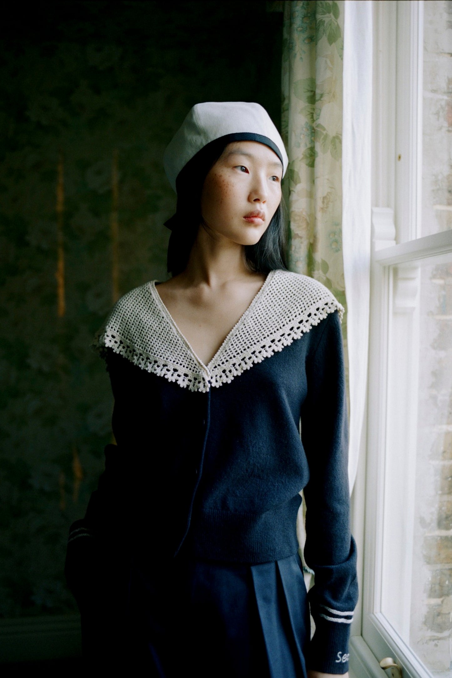 MARIE KNIT EMBROIDERY L/SLV CARDIGAN (D2)