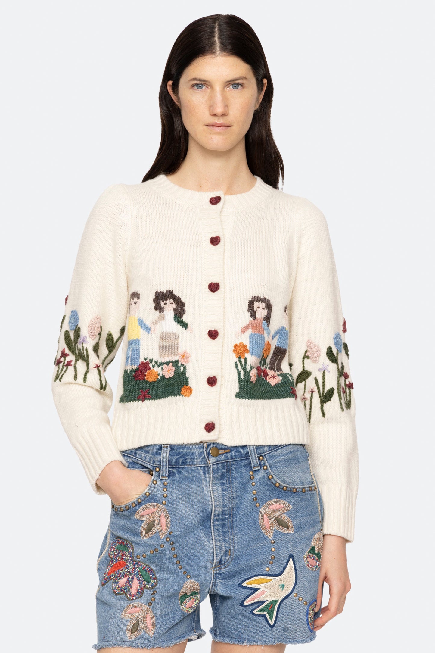 WENDIE KNIT L/SLV CARDIGAN (D2)