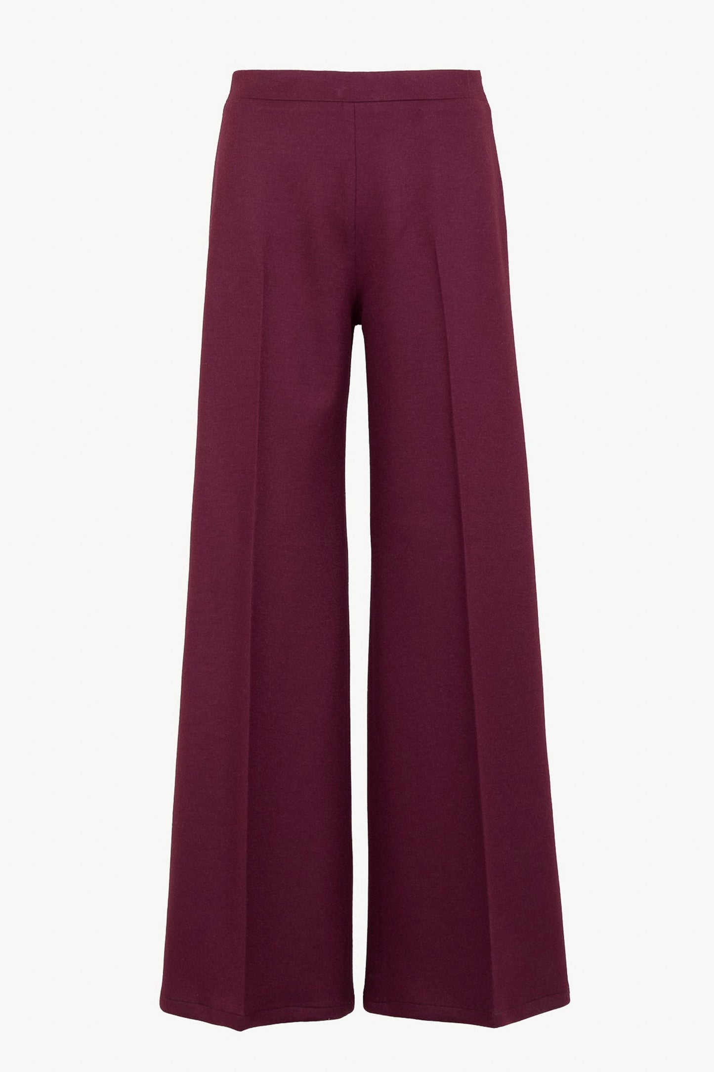 THE AMANDA TROUSERS WOOL AND CASHMERE BURGUNDY