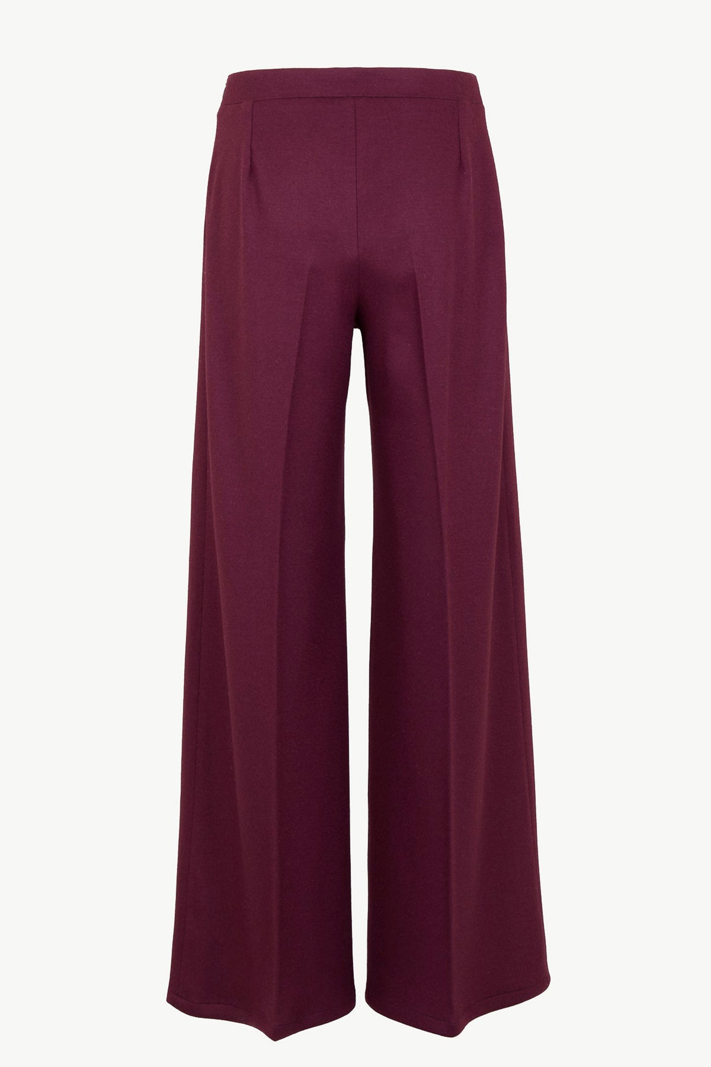 THE AMANDA TROUSERS WOOL AND CASHMERE BURGUNDY