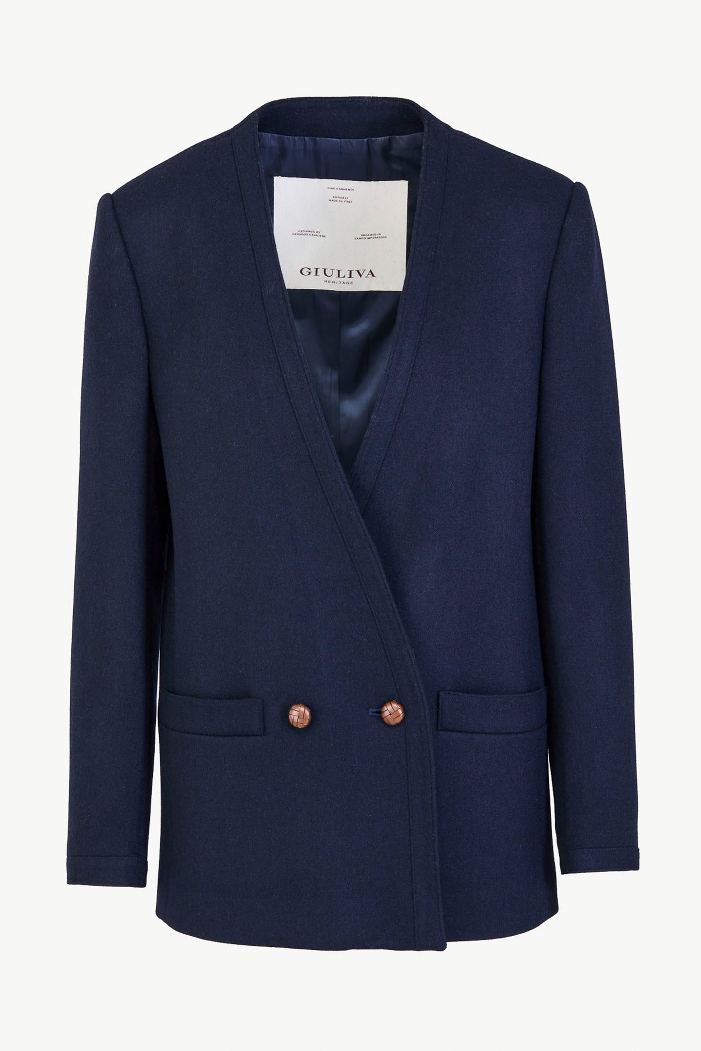 THE CHARLOTTE BLAZER WOOL NAVY BLUE