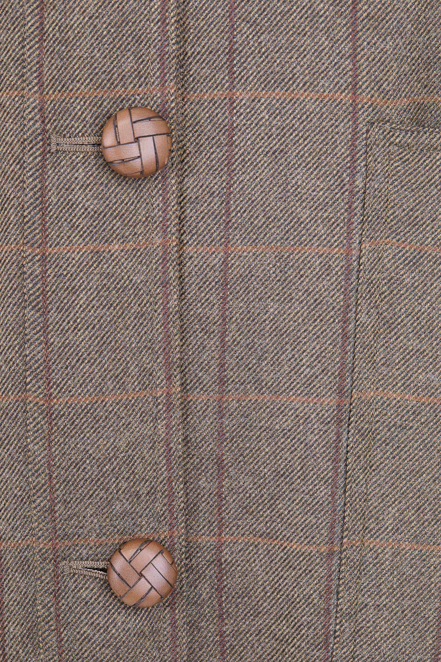 THE DIANA JACKET WOOL CHECK BROWN