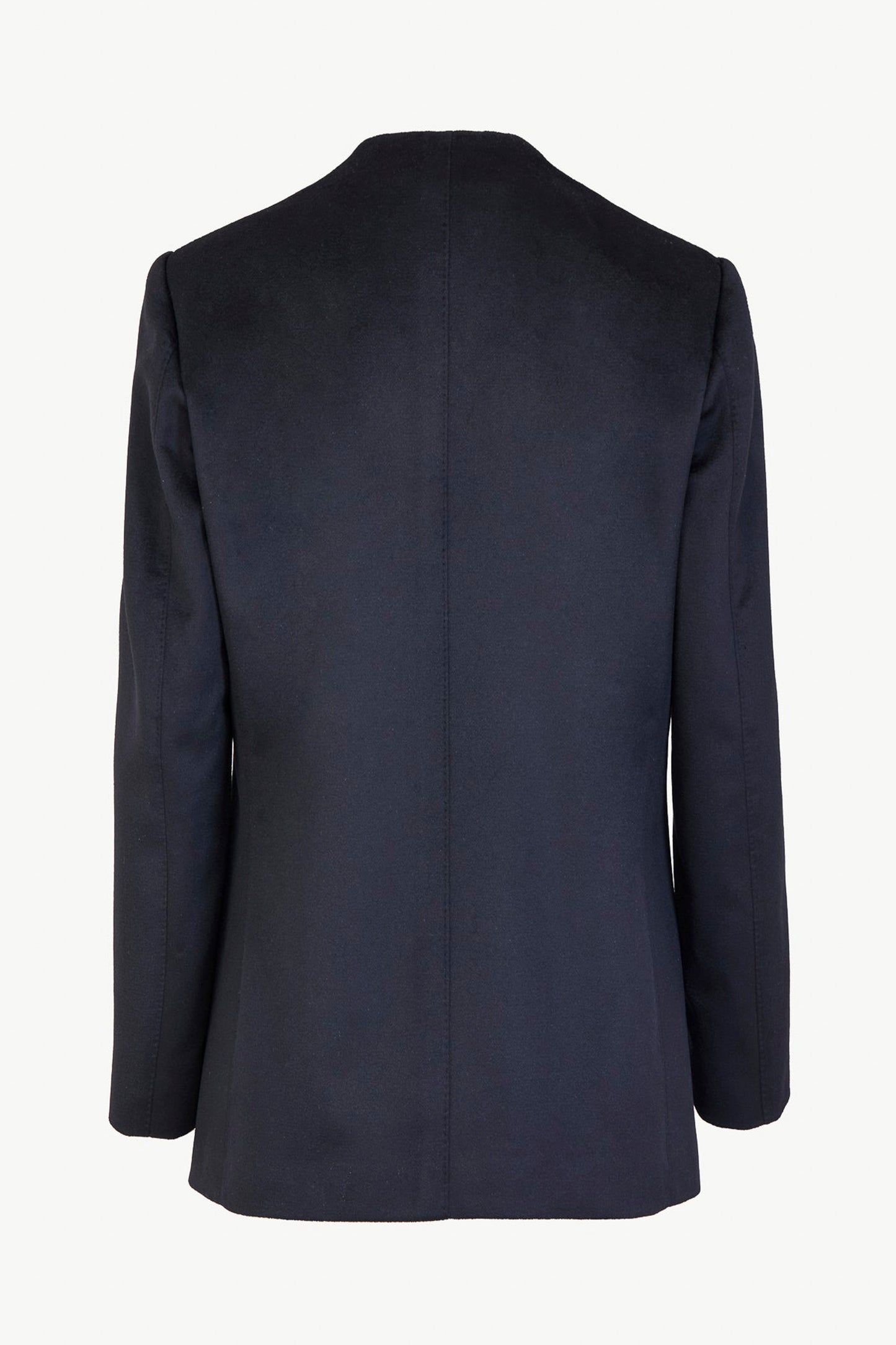 THE LARA BLAZER CASHMERE AND SUEDE BLACK