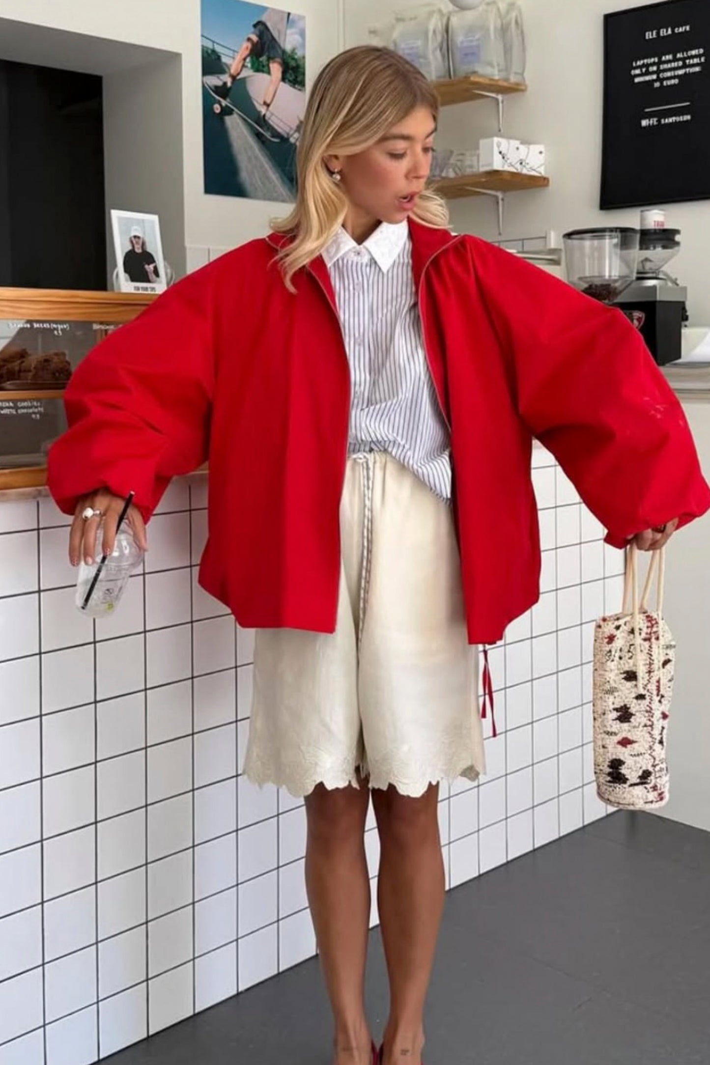 UTILITY BALLOON JACKET RED