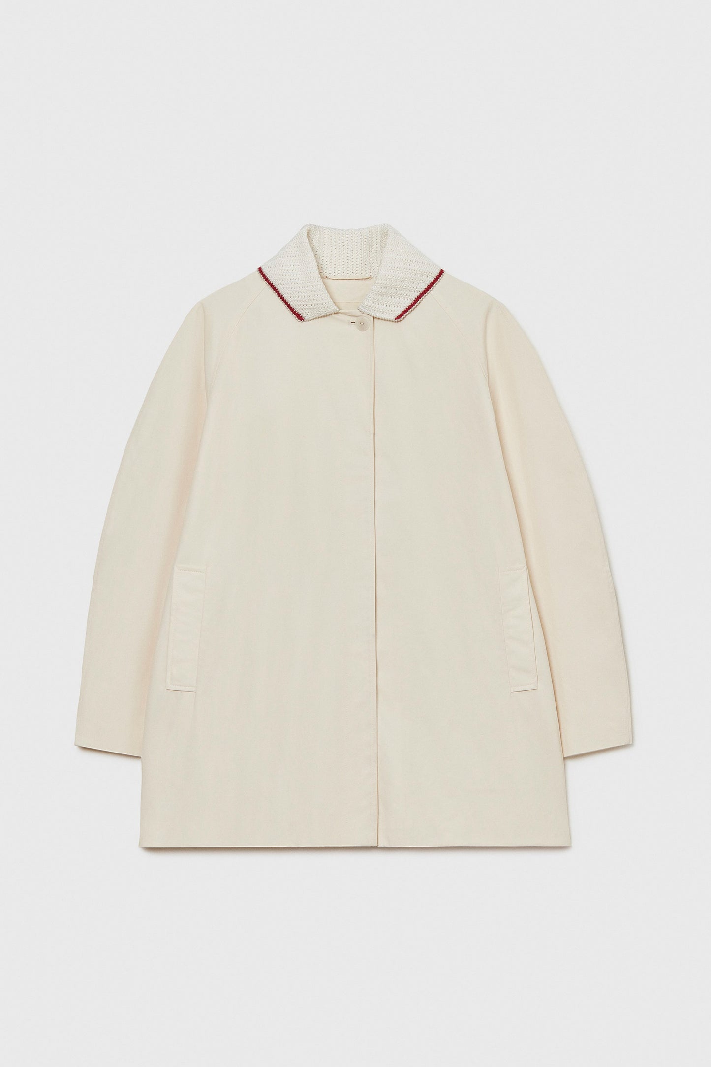 CROCHET COLLAR JACKET CREAM