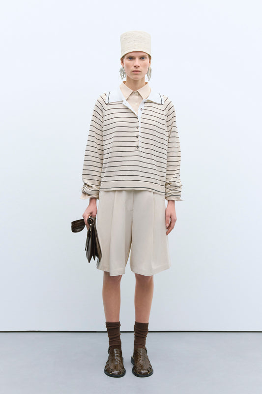 ORGANIC COTTON STRIPED POLO