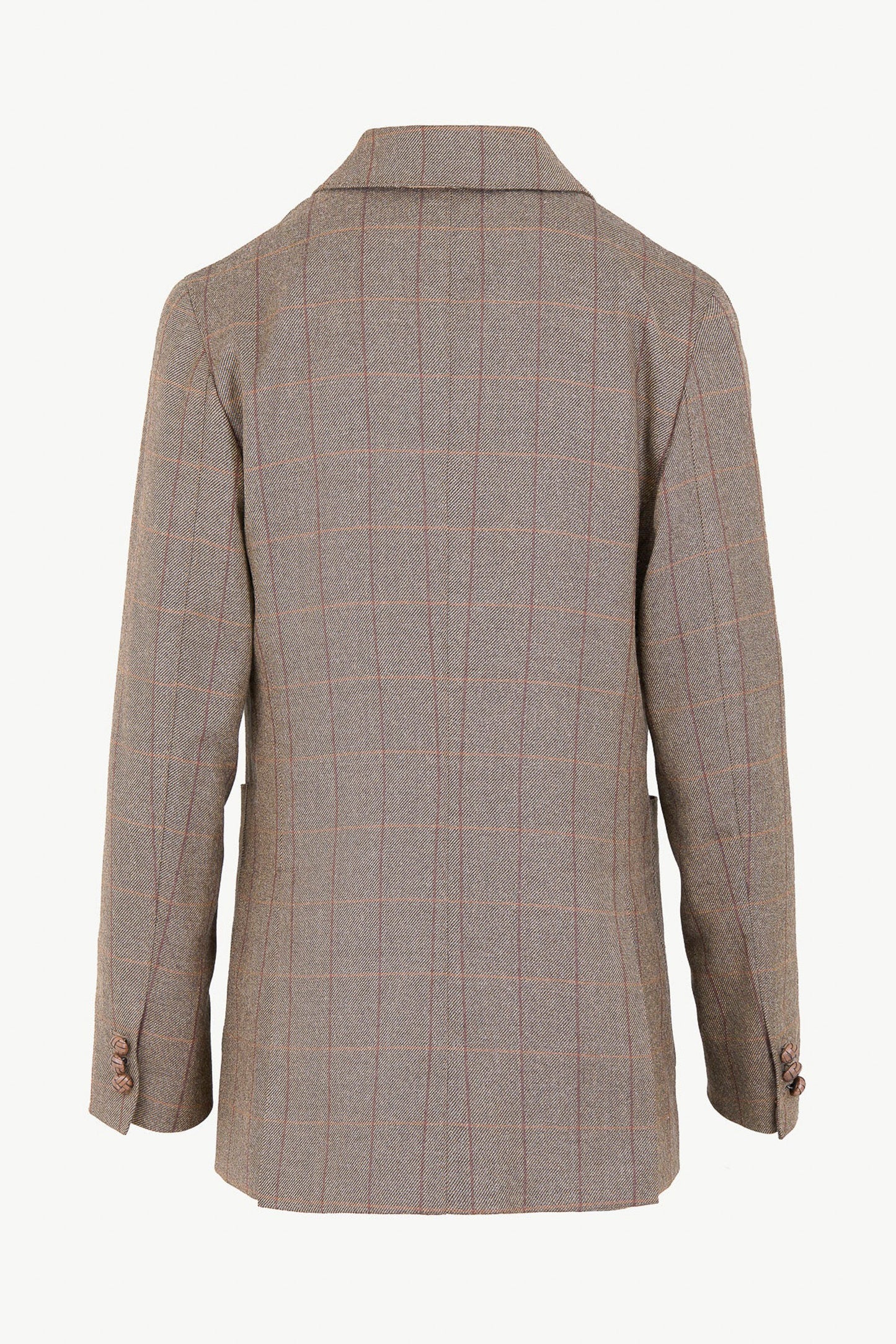 THE CETTINA BLAZER WOOL CHECK BROWN