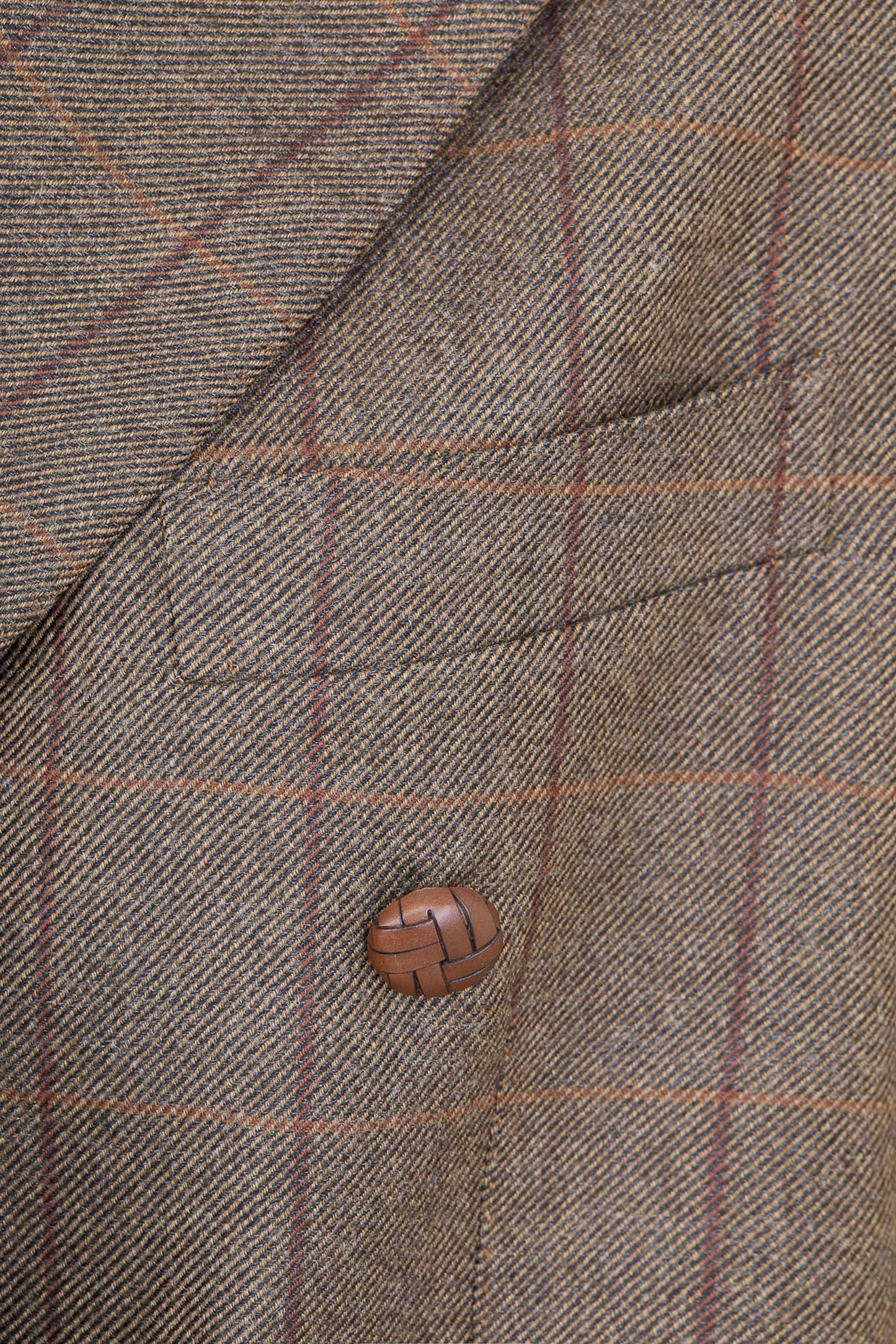 THE CETTINA BLAZER WOOL CHECK BROWN
