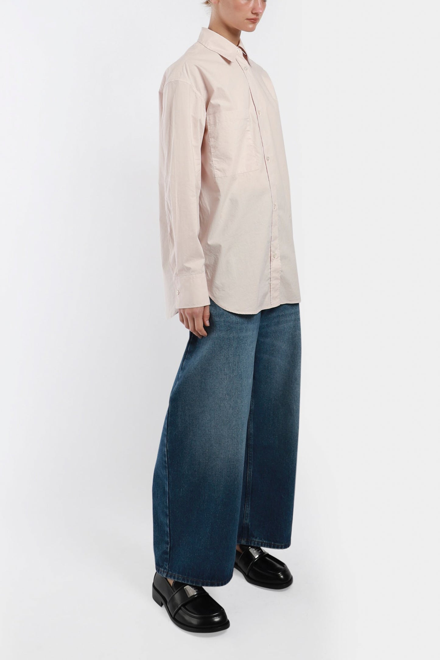 SHIRTS - OVERSIZED CLASSIC SHIRT WITH EMBROIDERY