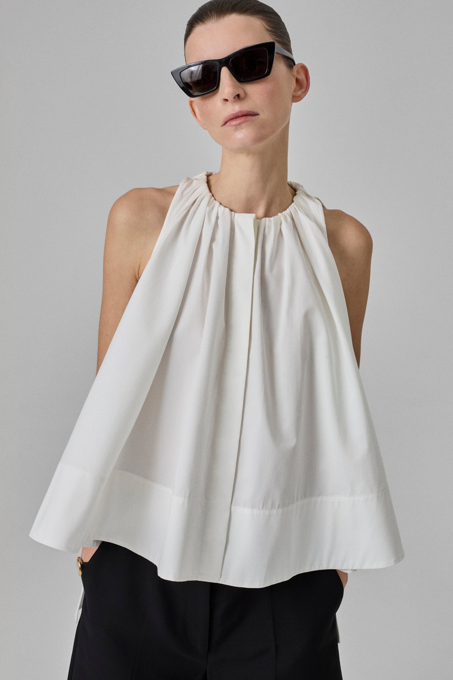 GATHERED TUNIC SHIRT