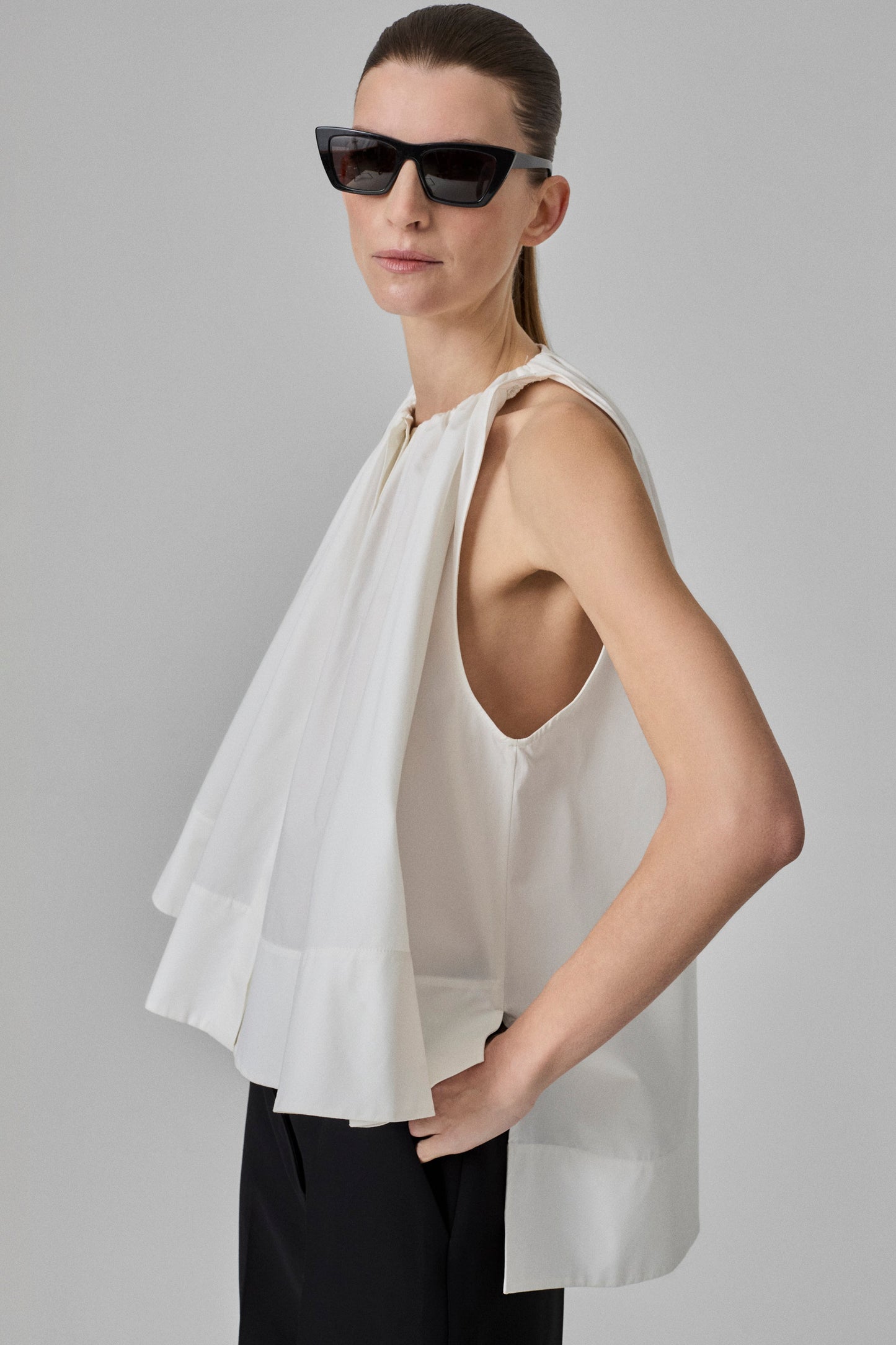 GATHERED TUNIC SHIRT