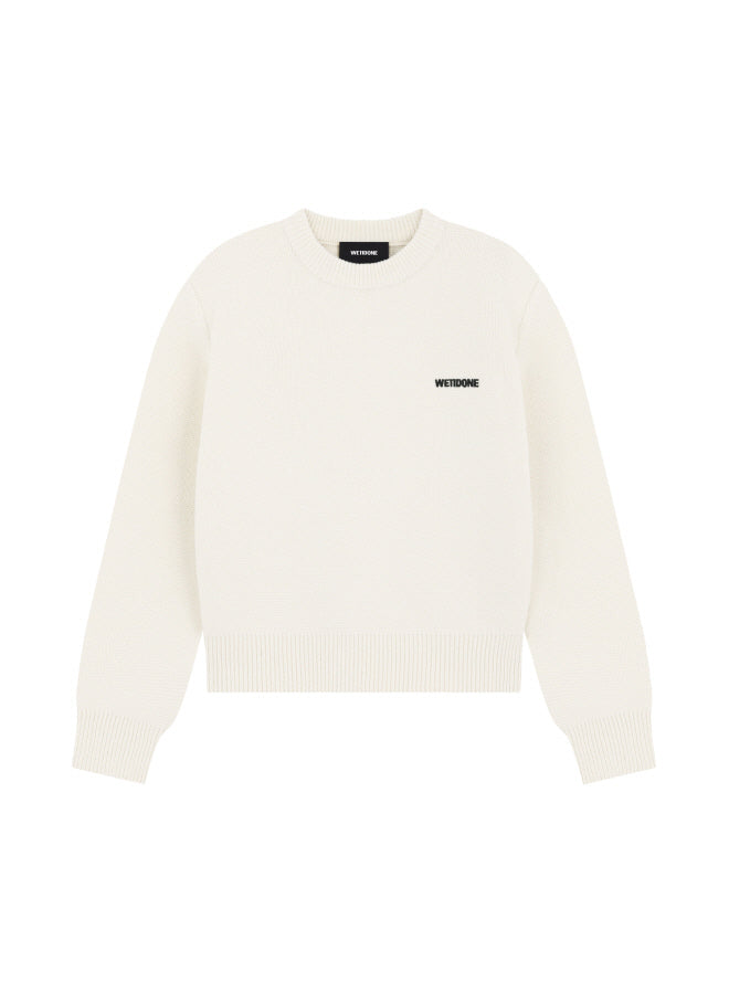 IVORY WOMENS BASIC KNIT SWEATER