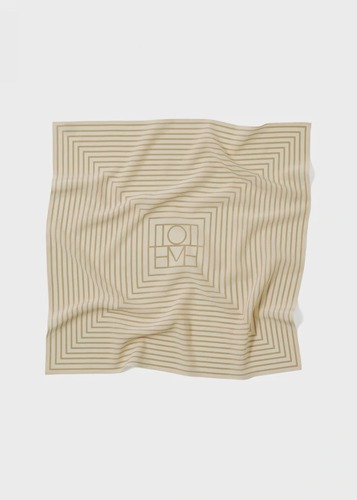 SIGNATURE MONOGRAM SILK SCARF