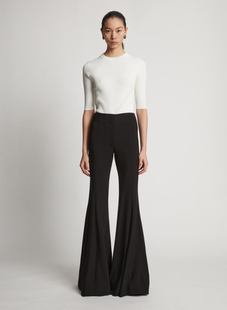 Viscose Suiting Wide Leg Pants