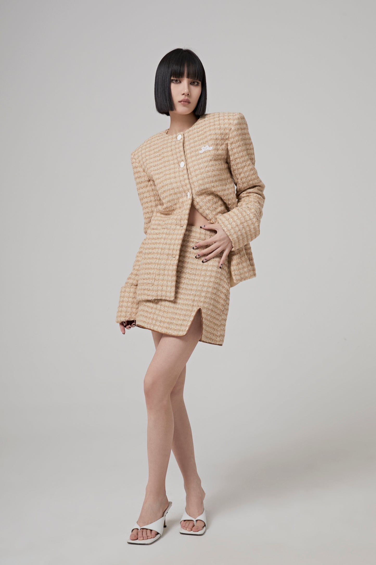 Cotton and Linen Blend Jacket