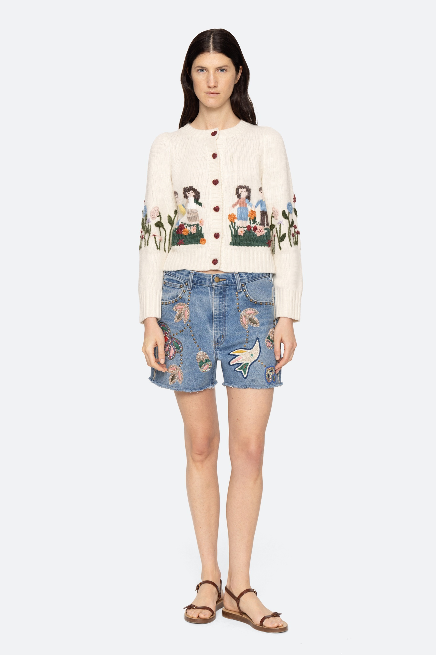 WENDIE KNIT L/SLV CARDIGAN (D2)