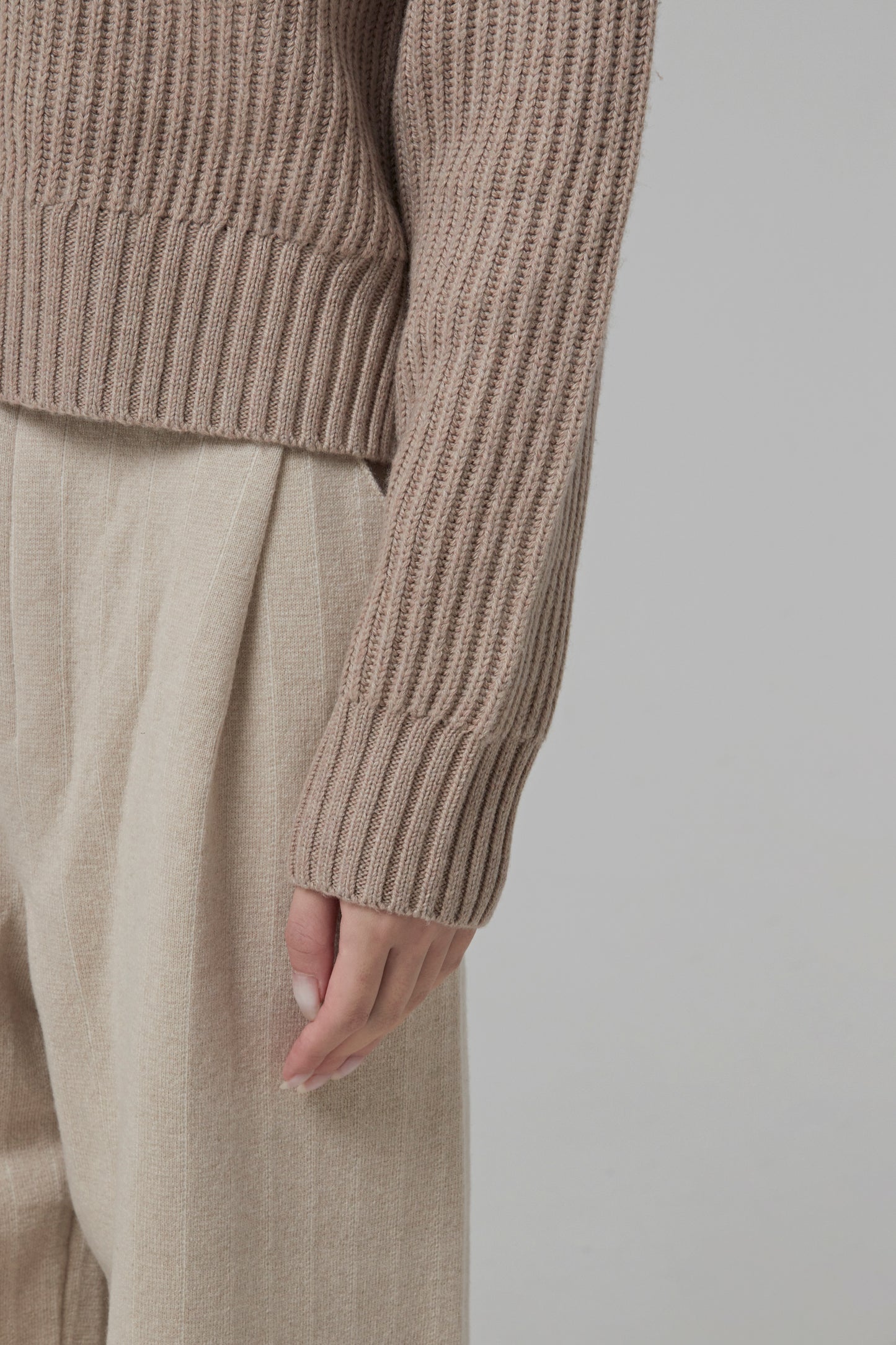 V Nk Ls-Luxe Cardigan Stitch