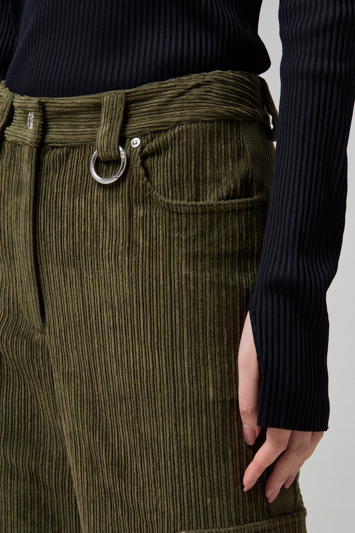 CORD PANT.IRREGULAR