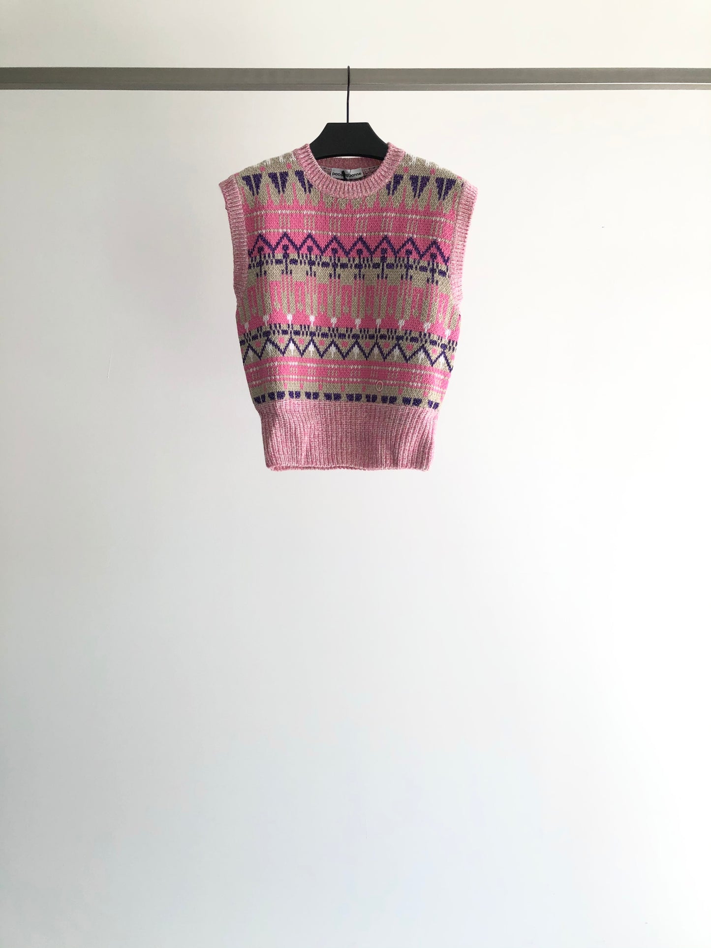 PRINTED KNIT VEST