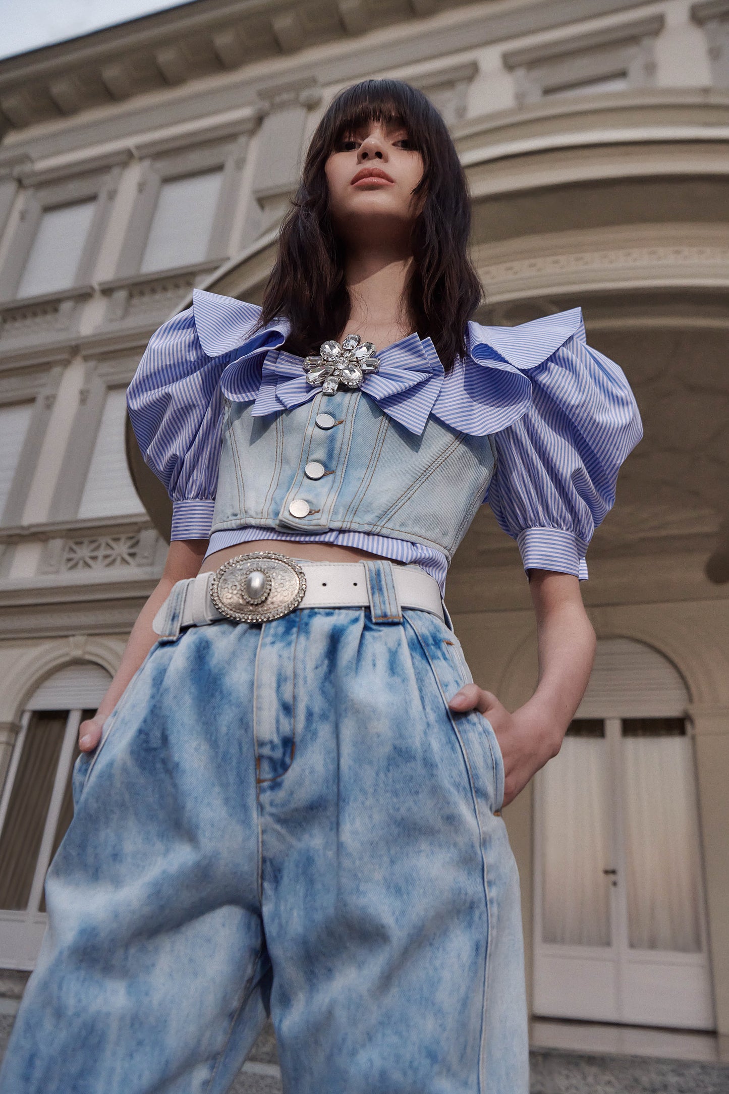 DENIM CORSET