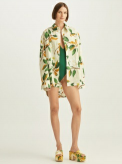MAGNOLIA FLOWER BUTTON FRONT COTTON BLOUSE
