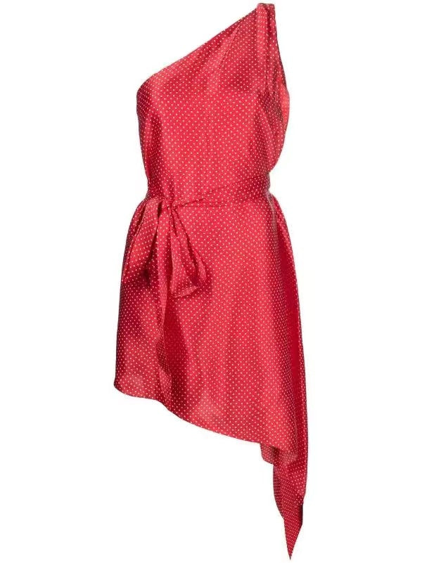 ONE SHOULDER MINI DRESS