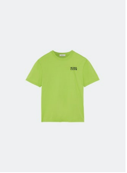 T SHIRT WITH EMROIDERY NINA RICCI CONTRASTED ON THE CHEST