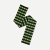 Small Check and Stripe Scarf