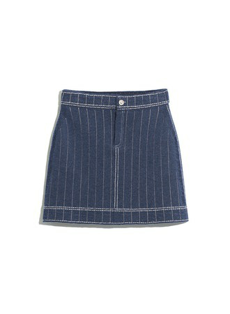PRINSTRIPES DENIM SKIRT
