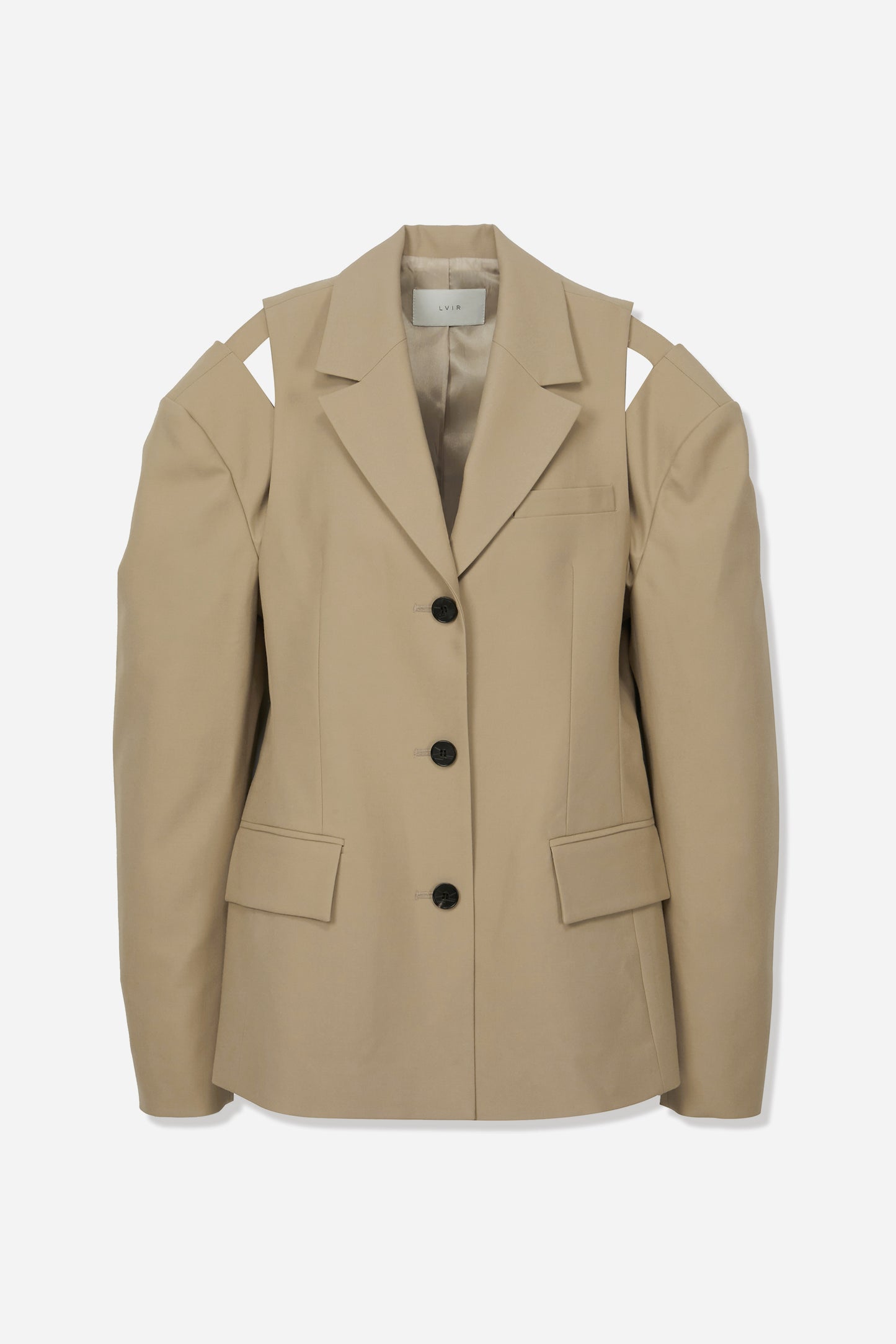 SLIT SHOULDER WOOL JACKET