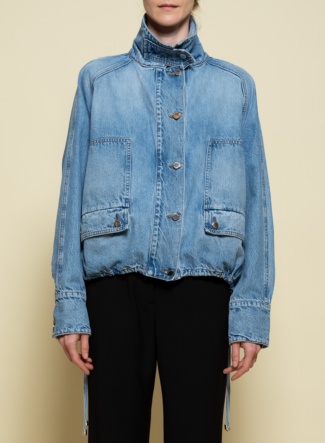 THE HARPER BALLOON JACKET W/ DRAWCORD HEM