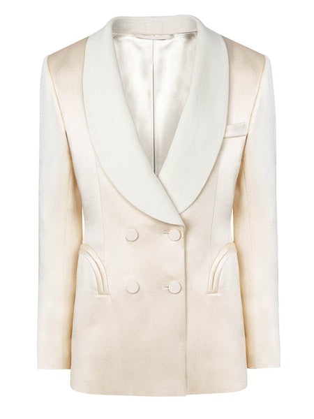 Novalis Ivory Heart Smoking Blazer