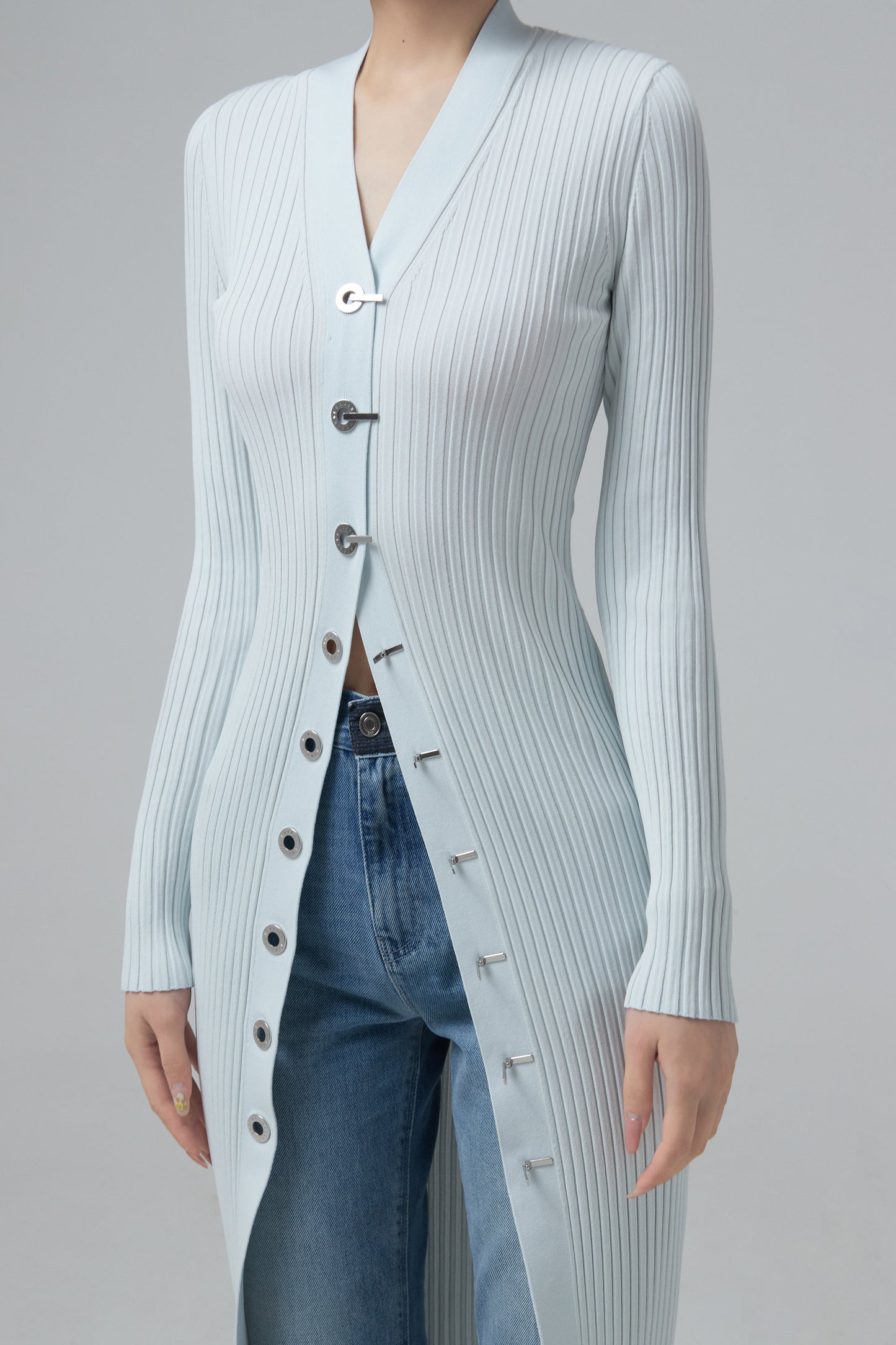 LATCH HOOK CARDIGAN DRESS