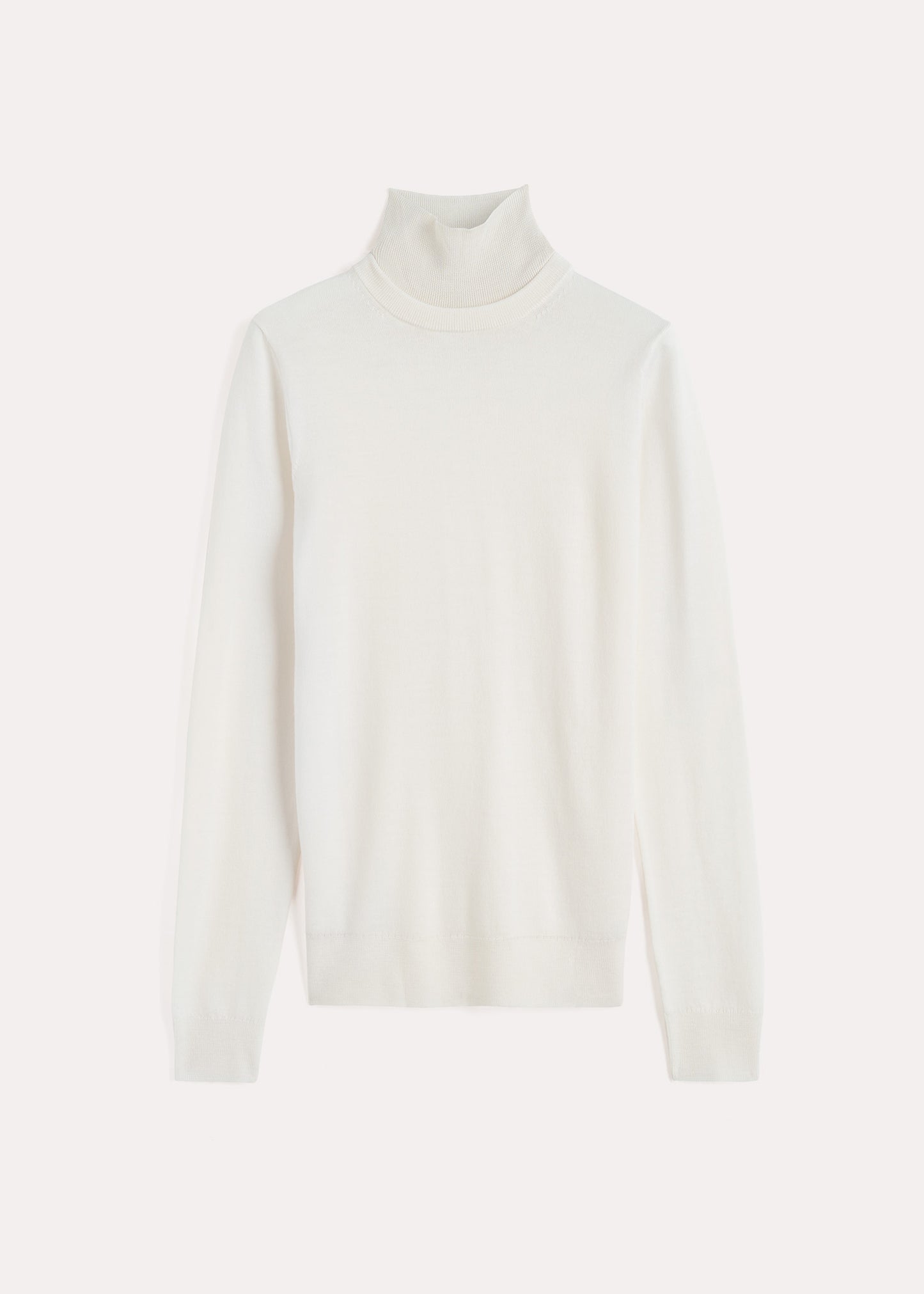 Two-Tone Turtleneck Knit