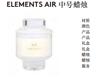 ELEMENTS MEDIUM CANDLE (WHITE)