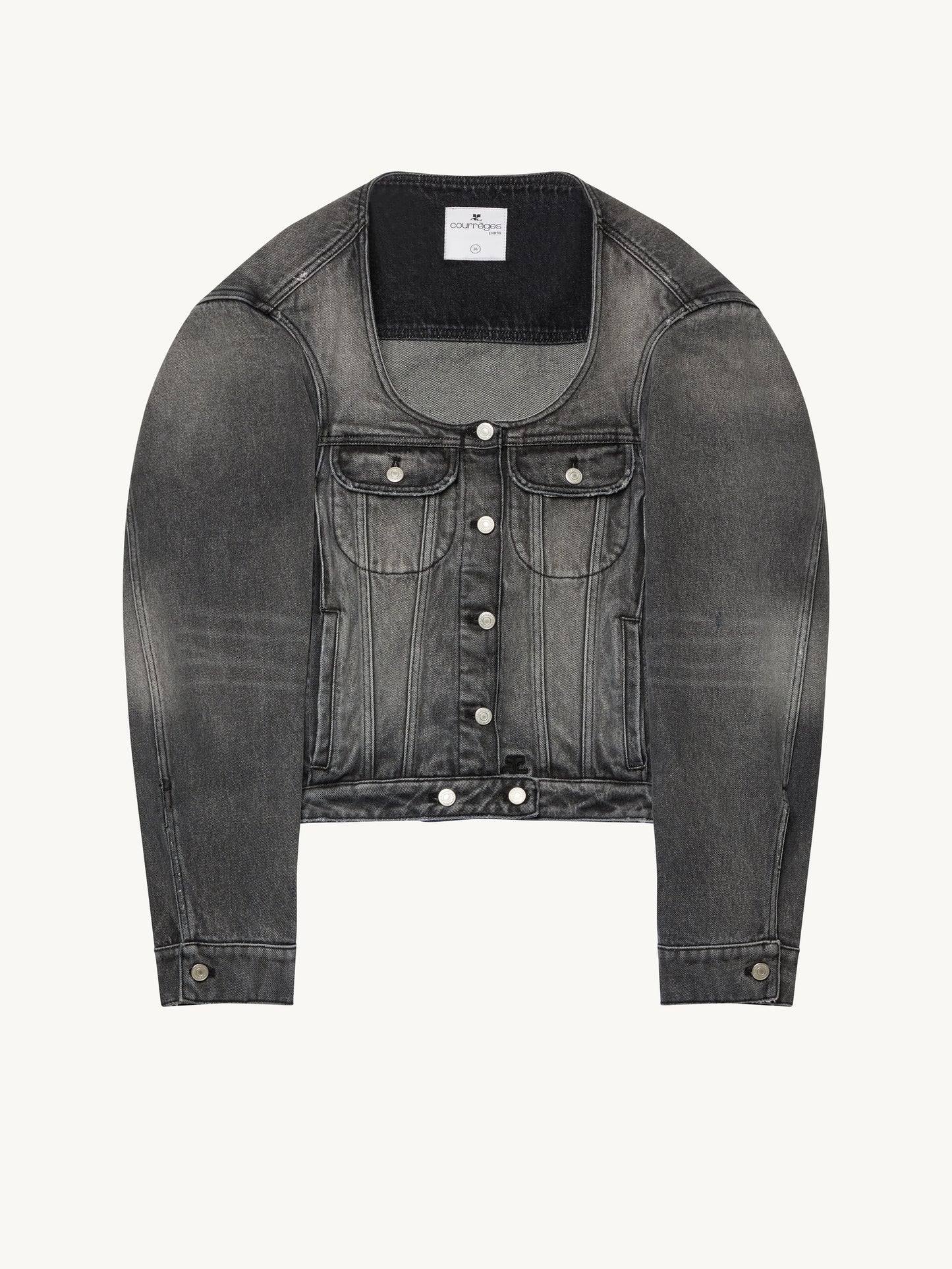 COCOON STONEWASHED DENIM JACKET